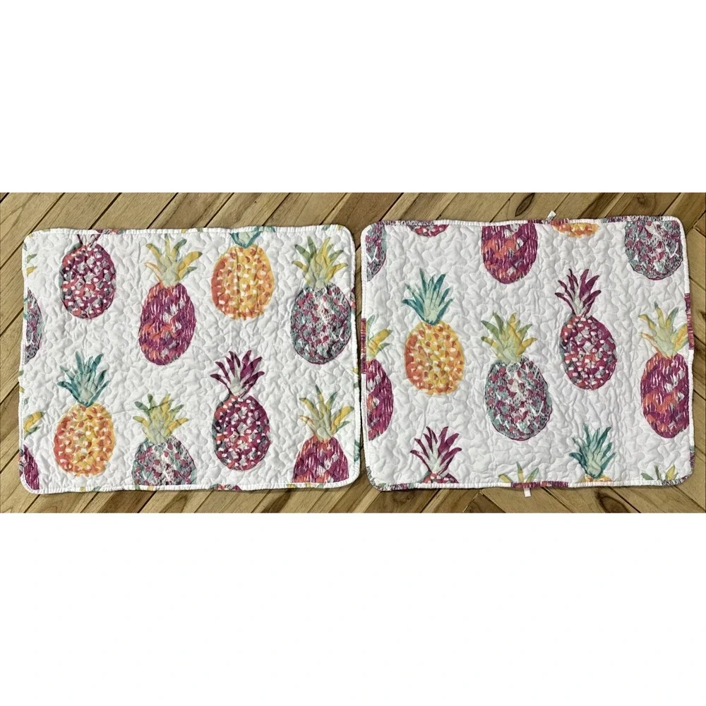 Pineapple Quilt Full Queen Reversible Quilt + 2 Matching Pillow Shams 92